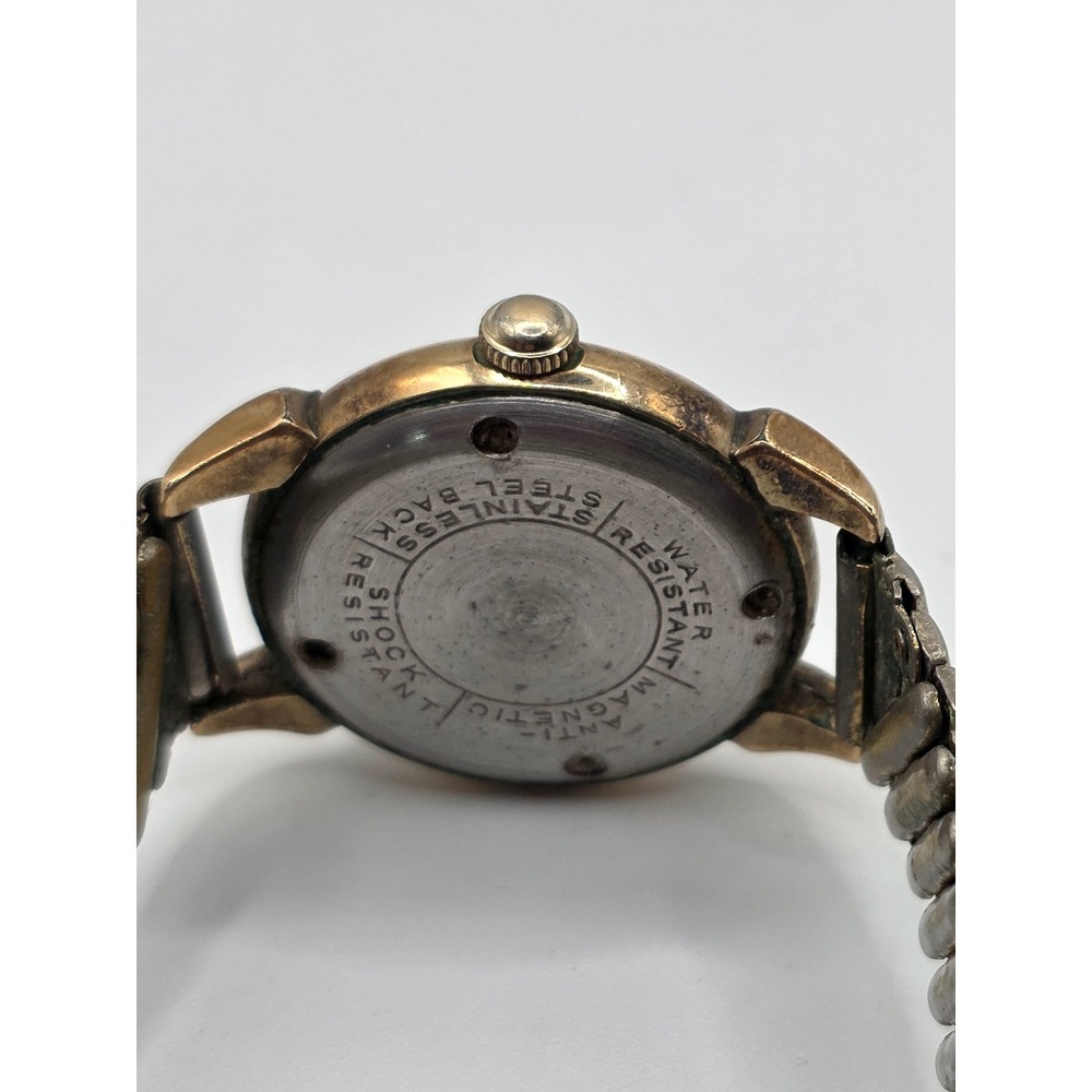 Vintage Chesterfield 17 Jewels Swiss Manual Wind Watch Red Seconds Hand Patina - Picture 3 of 3